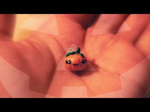 KAWAII PUMPKIN  POLYMER CLAY TUTORIAL  -PIECESBYMEGAN
