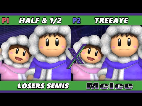 S@X 524 Losers Semis - Half & 1/2 (Ice Climbers) Vs Treeaye (Ice Climbers, Peach) Smash Melee - SSBM