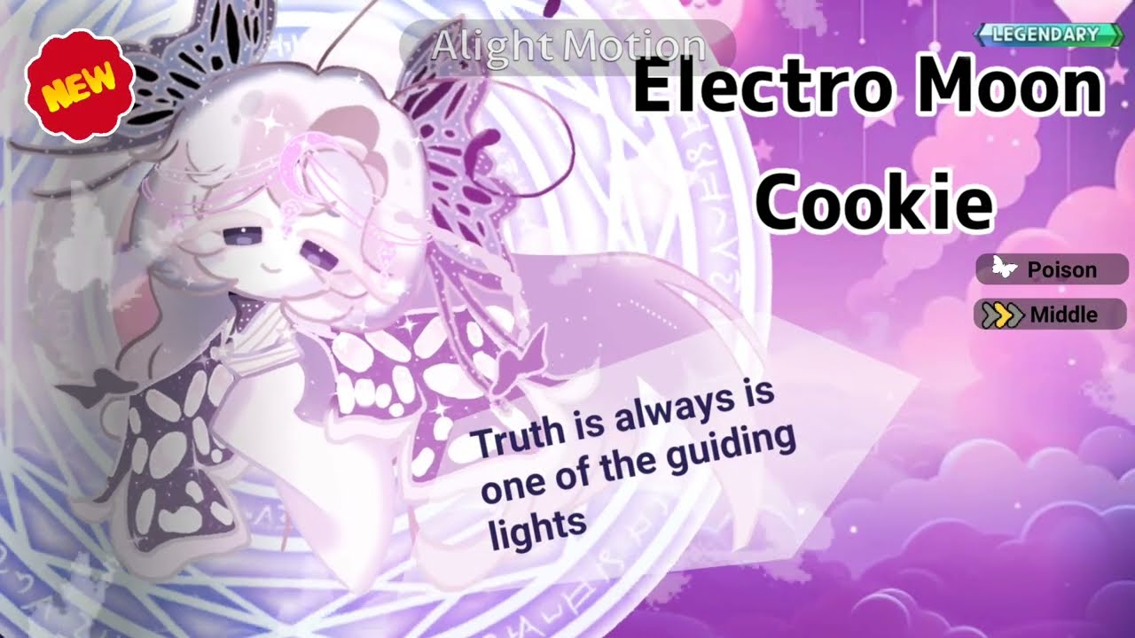 [OC]Electro Moon Cookie, Cookie run kingdom,Project: Poison.Legendary