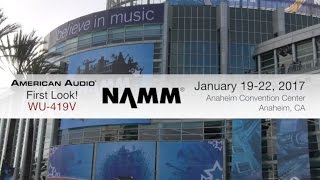 Video thumbnail for American Audio WU 419V Wireless Microphone System "First Look" NAMM 2017 by ADJ Lighting