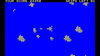 Sharp MZ-700 Game: Astro Blaster (1984 Solo Software)