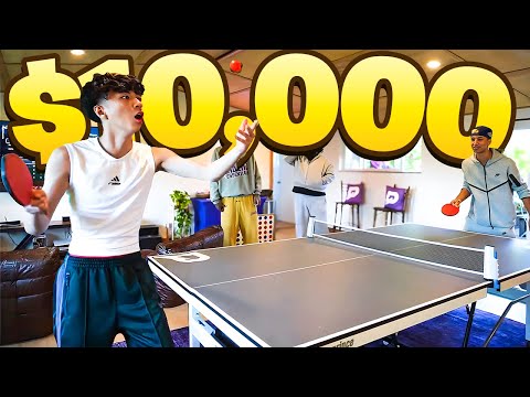 Tota vs Ray In Ping Pong! ($10,000 Wager)