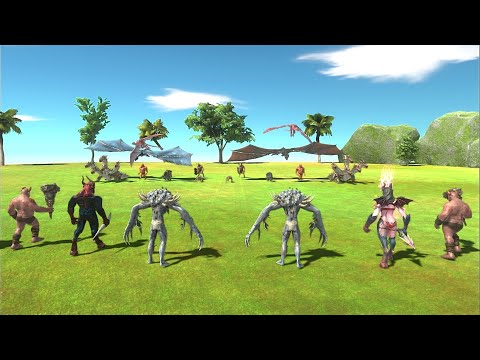 2 VS 2 fantasy VS Infernals - Animal Revolt Battle Simulator