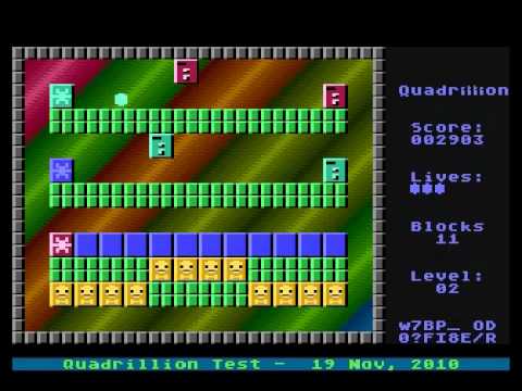 Quadrillion game for Atari 8-bit computer with VBXE