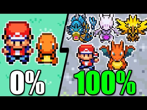 COMPLETÉ el 100% de Pokémon Rojo Fuego (Fue una locura)