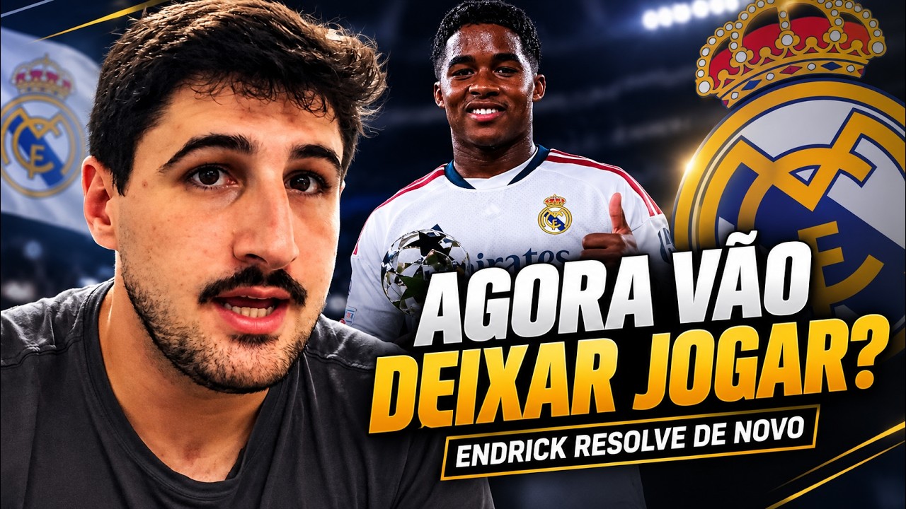 Agora vão colocar o ENDRICK PRA JOGAR no REAL MADRID?