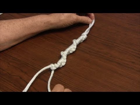 How to make a Half Hitch Spiral Knot with cord
