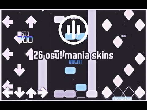 another 26 osu! mania skins I recommend (arrows, bars, circles and diamonds)