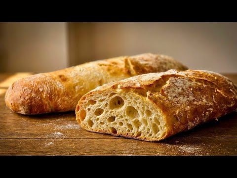 Easy No-Knead Italian Ciabatta Recipe | don't buy store bread anymore!