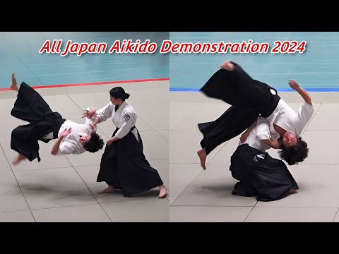 SHIRAKAWA RYUJI ＆ SAGAWA HARUMI ＆ SHIRAKAWA KATSUTOSHI  - 61th All Japan Aikido Demonstration (2024)