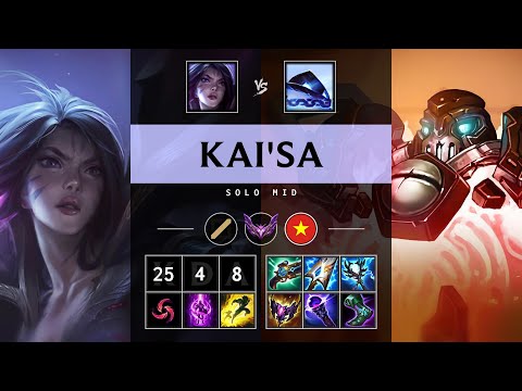 Kai'Sa Mid vs Xerath: Triple Kill, Legendary - VN Master Patch 14.24