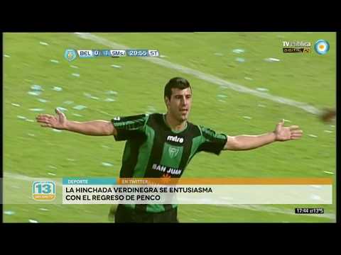 La hinchada verdinegra se entusiasma con el regreso de Penco