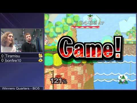 Mass Madness 25 SSBM - HoG | Tiramisu (Fox) vs. bonfire10 (Sheik) - Melee WQF