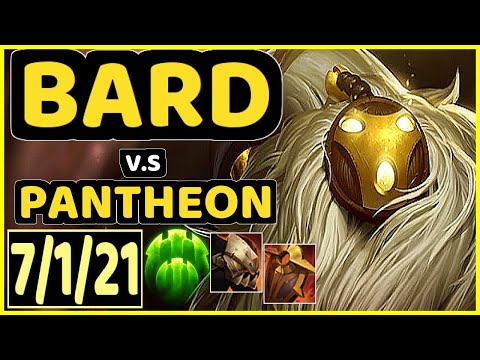 BIOFROST (BARD) vs PANTHEON - 7/1/21 KDA BOTTOM SUPPORT GAMEPLAY - NA Ranked MASTER