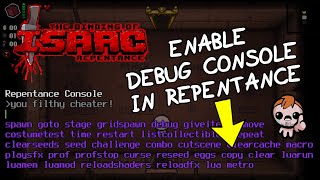 How to Enable The Debug Console in Repentance?