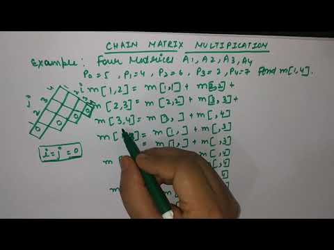 Easiest way to solve chain matrix multipication