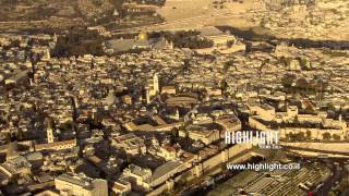 preview picture of video 'AJ021n - Israel Stock Footage: Aerial video footage of Jerusalem Old City & Jaffa Gate'