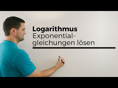 Logarithmus, Exponentialgleichungen lösen Teil 1, log, lg | Mathe by Daniel Jung