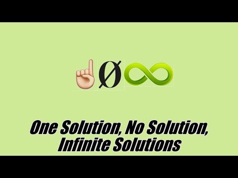 Identifying Equations with One Solution, No Solution, or Infinitely Many Solutions | 8.EE.C.7a