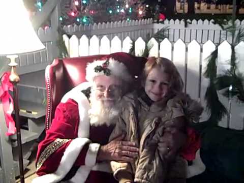 Meeting Santa in Raleigh -2010
