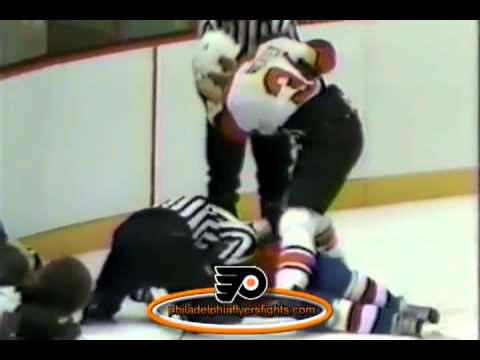 1985 1986 James Patrick vs Tim Kerr New York Rangers vs Philadelphia Flyers
