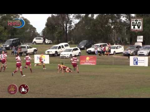 2015 NHRU Round 7 Premier 2 Highlights - Lake Macquarie v University