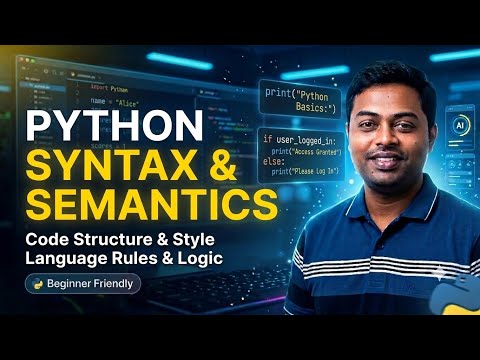 3 Python Basics Syntax And Semantics