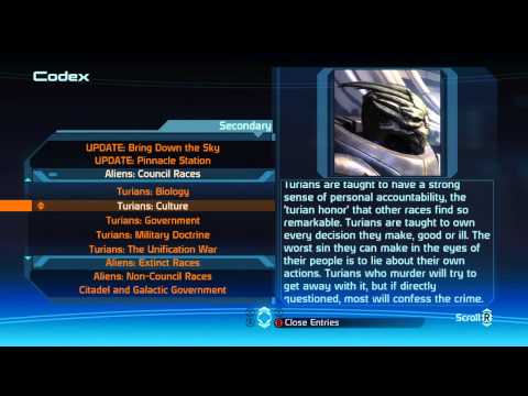 Xbox 360 Longplay [035] Mass Effect 1 (part 17 of 17) Codex