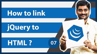 jQuery Tutorial 07 - How to link jQuery file to HTML document