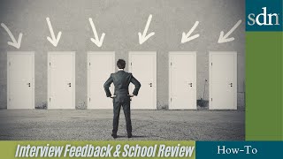 How To Use the Interview Feedback and School Review Resource on SDN #premed #predental