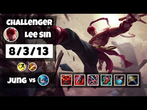 Lee Sin vs Gwen KOREAN Challenger JUNGLE (8/3/13) - v11.17