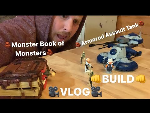 🧱Monster Book of Monsters and Armored Assault Tank (AA-T) Build and Vlog 🧱