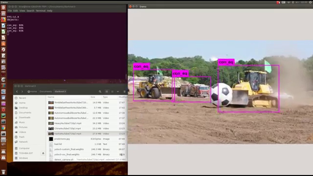 construction site object detection with YOLO v3