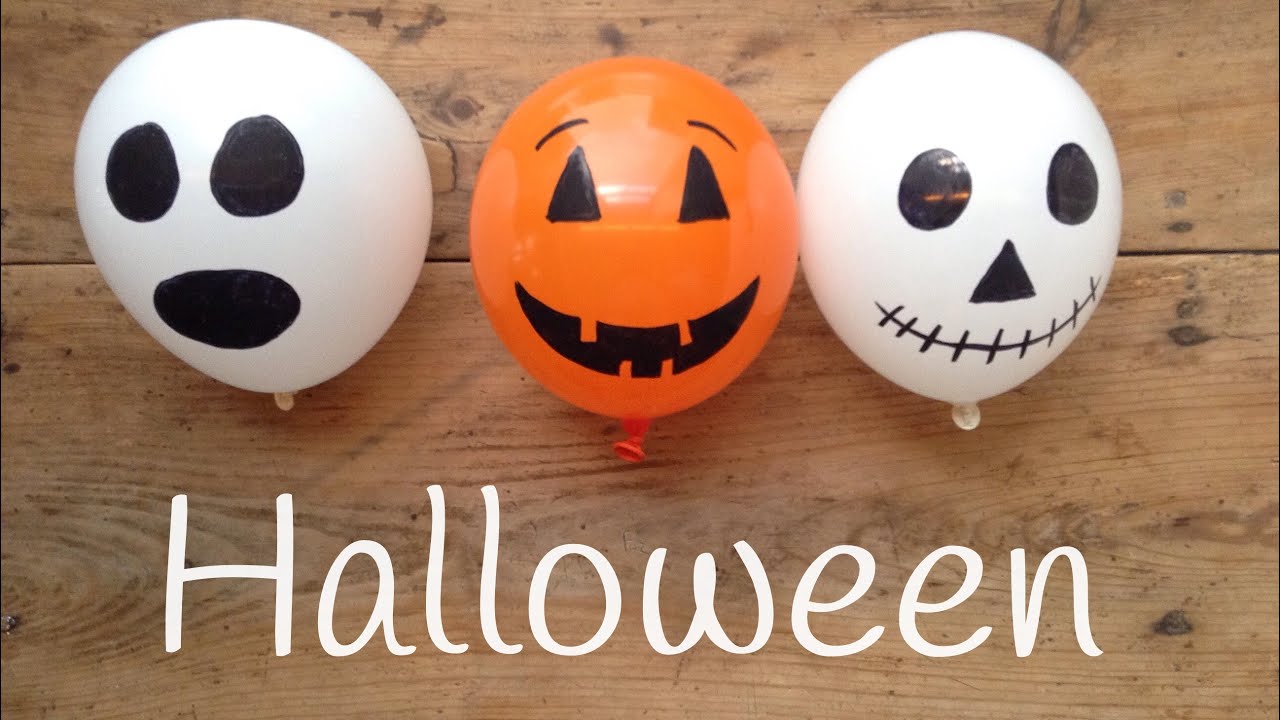 Decoracion para halloween con GLOBOS | Manualidades de HALLOWEEN para niños