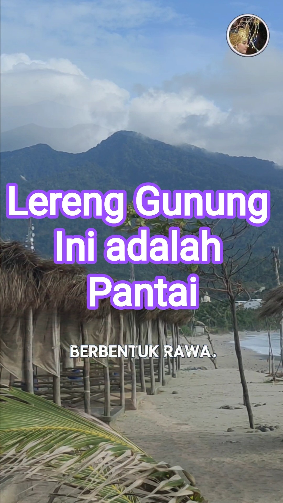 Siapa sangka lereng gunung berapi bisa jadi pantai yang memesona? 🌊✨ Yuk, eksplor keindahan Gunung Rajabasa!