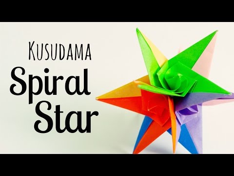 origami Spiral star instructions (Grzegorz Bubniak)