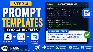 ✈️ Prompt Templates for AI Agents | Build a Smarter Travel Planner (Atlas Proje