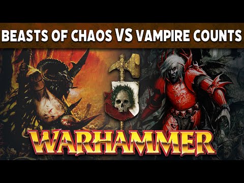 Beastmen vs Vampire Counts  Warhammer Fantasy 7th Ed Battle Report