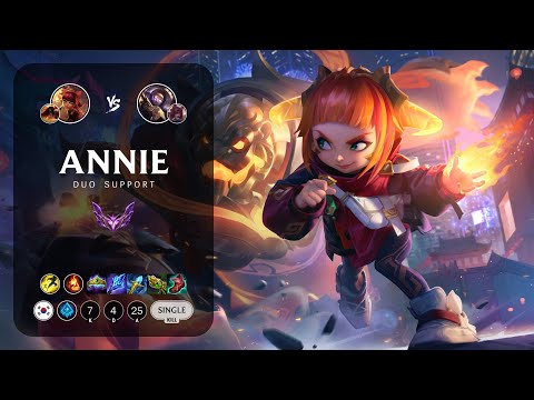 Annie Support vs Blitzcrank - KR Master Patch 13.16