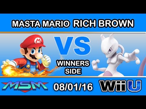 MSM 60 - #THEREALFD | Masta Mario (Mario) Vs. Rich Brown (Mewtwo) Winners Side - Smash Wii U