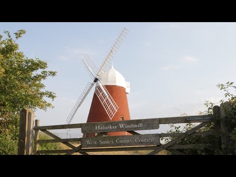 Halnaker Windmill with its Sweeps/Sails - July 2018 by Neil Cooper