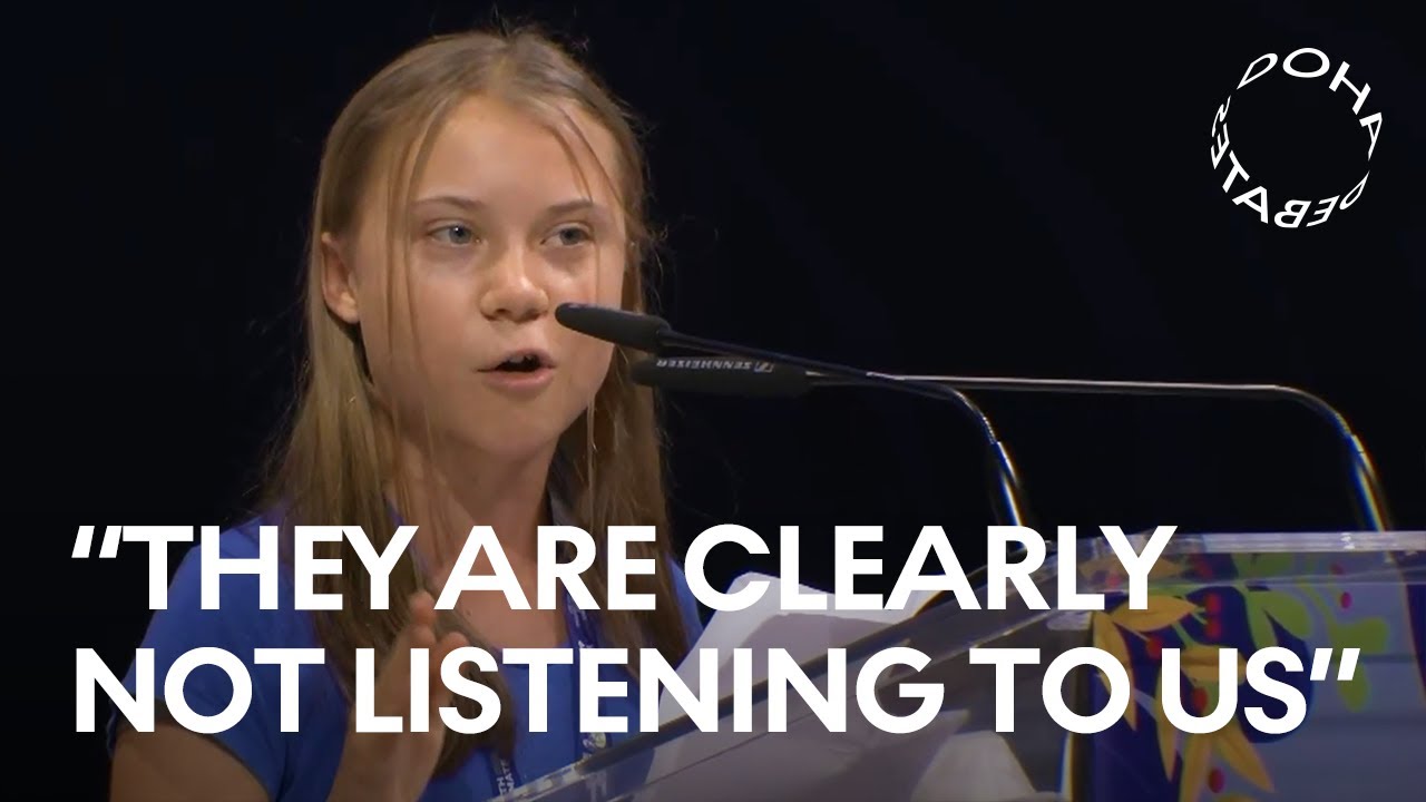 Greta Thunberg's Full Keynote Speech at Youth4Climate Pre-COP26 | Doha Debates