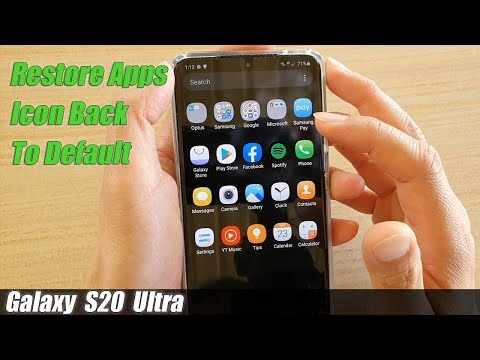 Galaxy S20/S20+: How to Restore App's Icon Back to Default