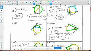 Geo R Unit 10 Lesson 6 HW Answers