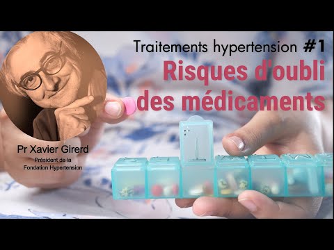 Risques d'oubli des médicaments contre l'hypertension