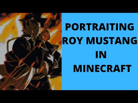 PORTRAITING ROY MUSTANG IN MINECRAFT #shorts
