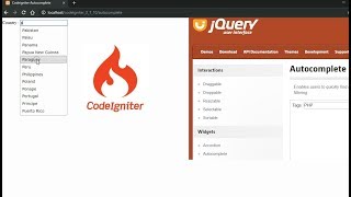 CodeIgniter jquery-ajax, jQueryUI Autocomplete