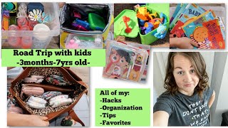 Roadtrip Hacks with 4 kids| Ages 3months-7yrs old