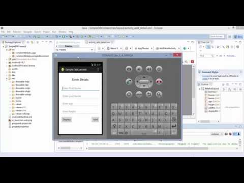 Android JDBC Database Connection part 1(UI Design)