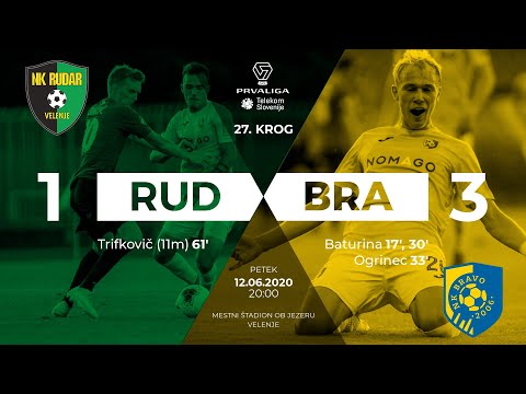 27.krog: Rudar - Bravo 1:3 ; Prva liga Telekom Slovenije 2019/2020